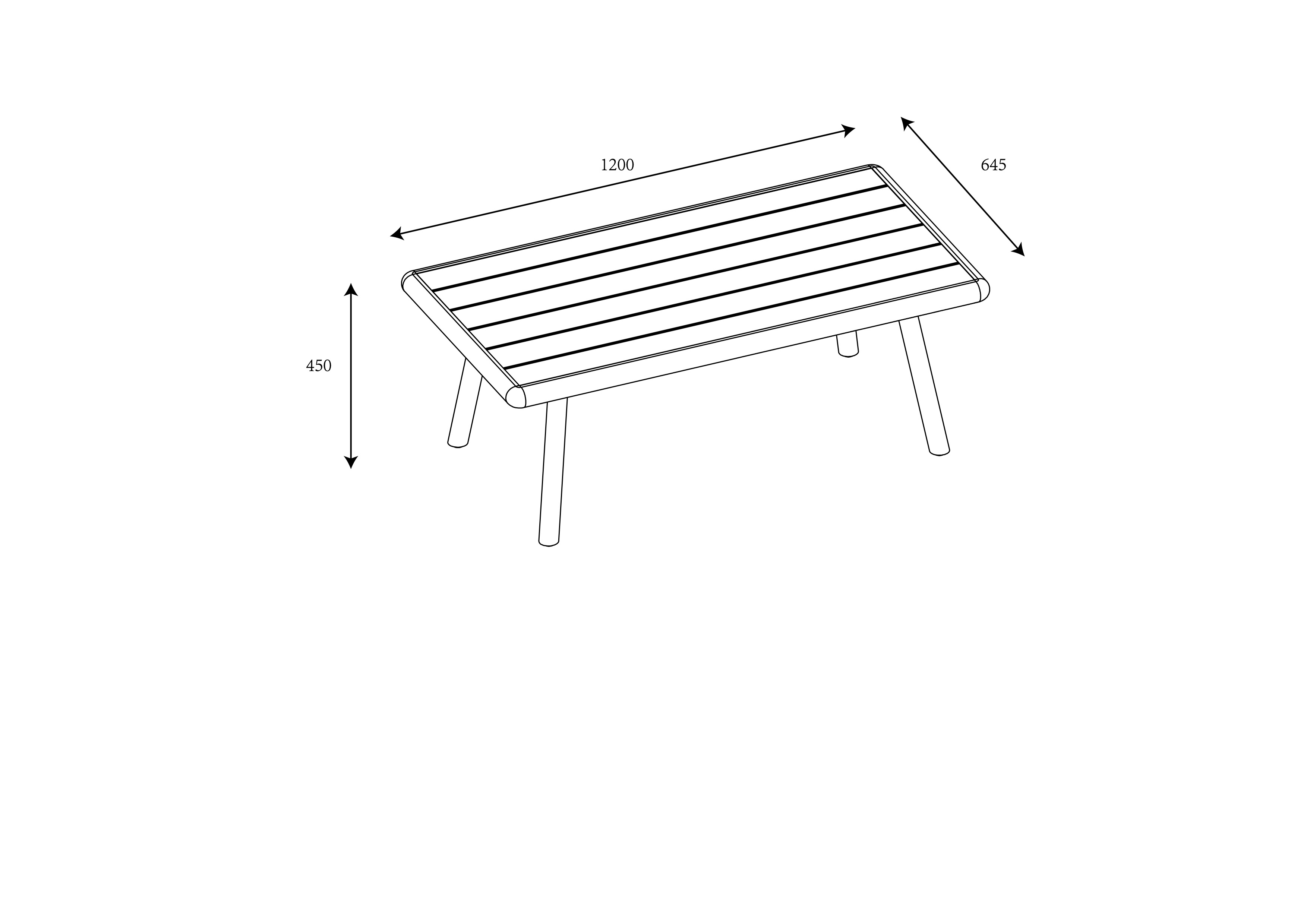 Sahara 2 Seat Lounge Set dimensions